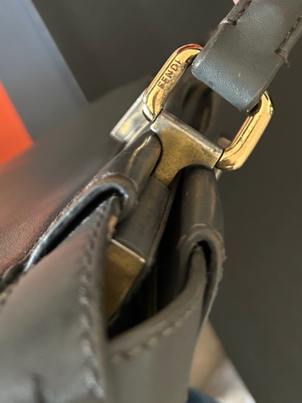 Gray Leather Top-Handle Women’s Bag - Picture 10 of 17